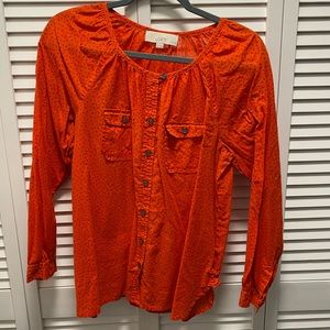 Loft Orange Cotton Top Size LP